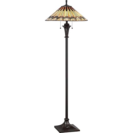 Quoizel Tfat9362va Alcott Tiffany Floor Lamp 2 Light 200