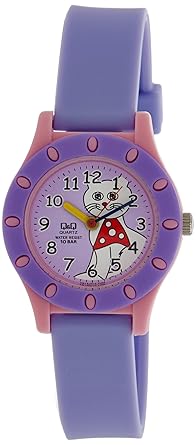 Q&Q Regular Analog Purple Dial Childrens Watch - VQ13-010