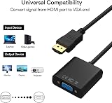 Cableader HDMI to VGA Adapter 1080P Male to Female with Audio DC for PC Laptop view 4