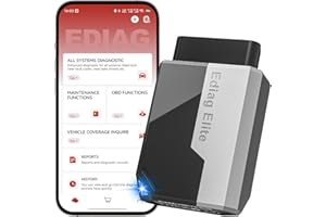 Ediag Elite KINGBOLEN Bluetooth OBD2 Scanner, Lifetime NO Cost Update Bidirectional Scan Tool for iOS & Android, Wireless Full System Car Diagnostic Scanner, 15+ Reset Service, CANFD, FCA AutoAuth