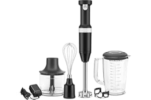 KitchenAid Variable Speed Cordless Hand Blender w/Accessories, KHBBV83BM