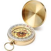 Camping Survival Compass Metal Compass Kids Compass for Hiking Camping Hunting Outdoor Military Navigation Tool