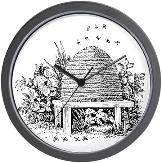Amazon Com Cafepress Colmena Gif Unica 10 Decorativo Reloj