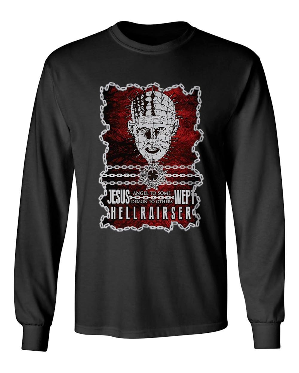 New Graphic Shirt Horror Hellraiser Novelty Tee Jesus T Shirt 8221