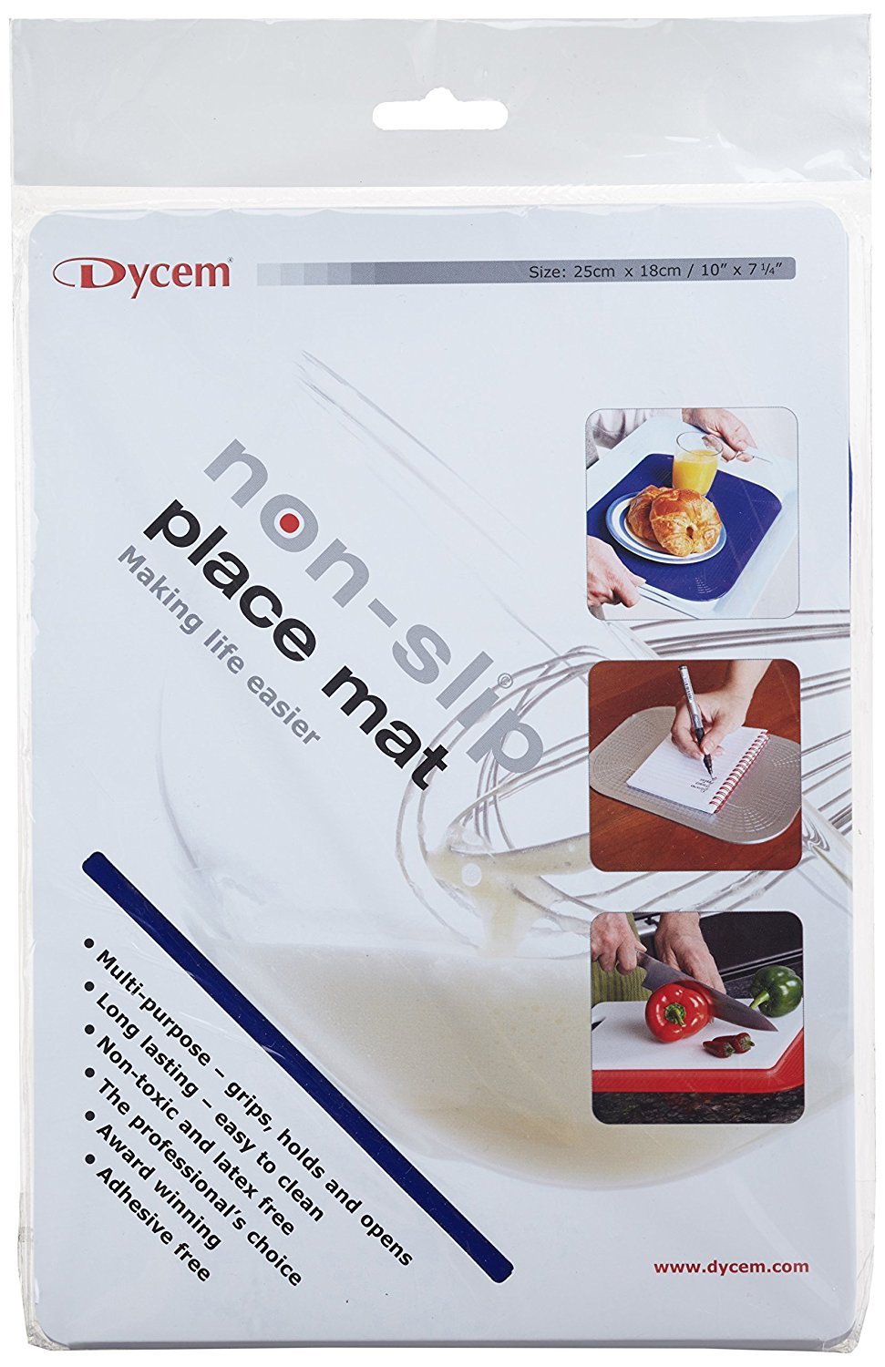 DYCEM Non Slip Pad Rectangular 25 X 18cm Blue