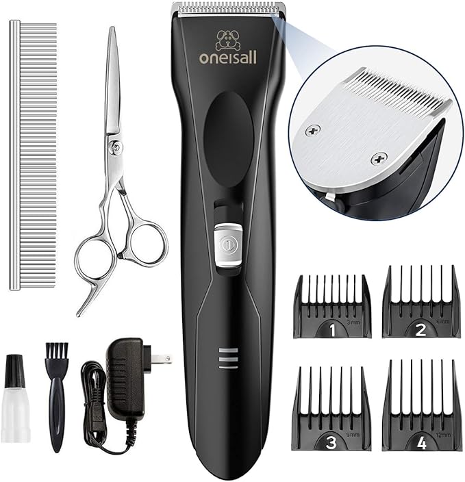 oneisall Dog Clippers for Thick Coats, Professional Powerful Grooming
