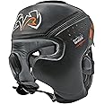 RIVAL Boxing RHG10 Intelli-Shock Headgear, D3O Front and Side Padding, Hook and Loop Back Adjustment with Lace on Top, and Anatomical Rear Head Pad Every Time
