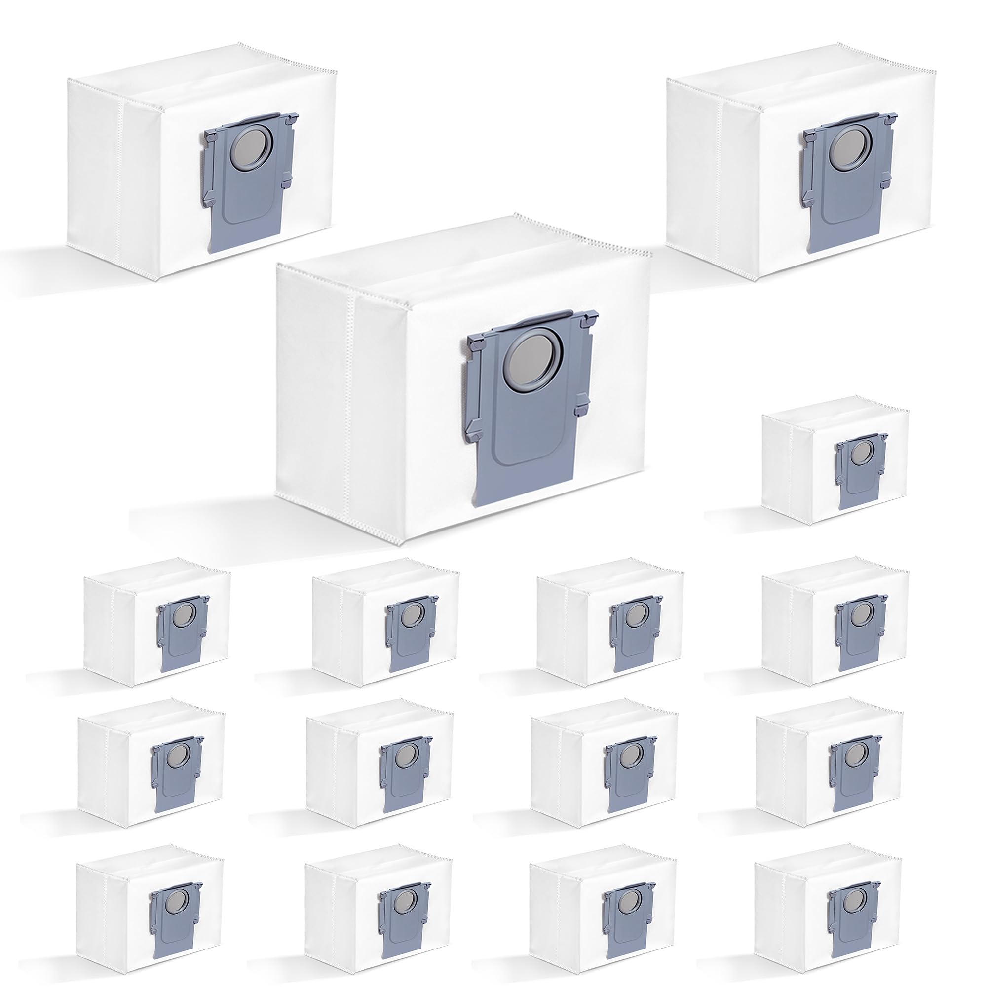 Photo 1 of 16 Pack 3.5L Capacity Dust Bags Fit For Roborock Vacuum Bags Q5, Q5+, Q5 Max Plus, Q7 Max+, S7, S8 Pro Ultra, Q8 MaxV, Q10 S5+, G10S + And More Models, Compatible With Roborock Bags Replacement