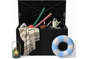 Veradek Everything Deck Box 120 Gallon | Lockable Storage Box and Organization for Patio Furniture, Outdoor Cushions, Throw P