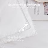 HIG 3 Pieces White Reversible Duvet Set 200x200cm OEKO-TEX 10.5 Tog view 4