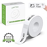 Nelko Genuine P21 Label Maker Tape, 14x40mm (0.55"x1.57"), Standard Laminated Thermal Label Tape Replacement, for Home Office