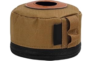 Fuel Canister Cover 4.5x3 Inch, Polyester Storage Cover for Travel BBQ Picnic Hiking, Propane