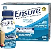 Ensure Regular, Nutritional Supplement Shake, Nutrition To Stay Active And Energetic, White Chocolate Raspberry, 6 x 235-mL B