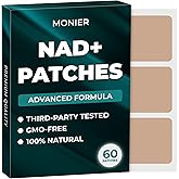 NAD Patches for Women & Men | NAD+ Patch for Energy & Healthy Aging | with CoQ10 & Nicotinamide | 60 Day Supply