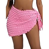 SHENHE Women's Sarong Coverup Short Bathing Suit Wrap Skirt Beach Swimsuit Cover Up