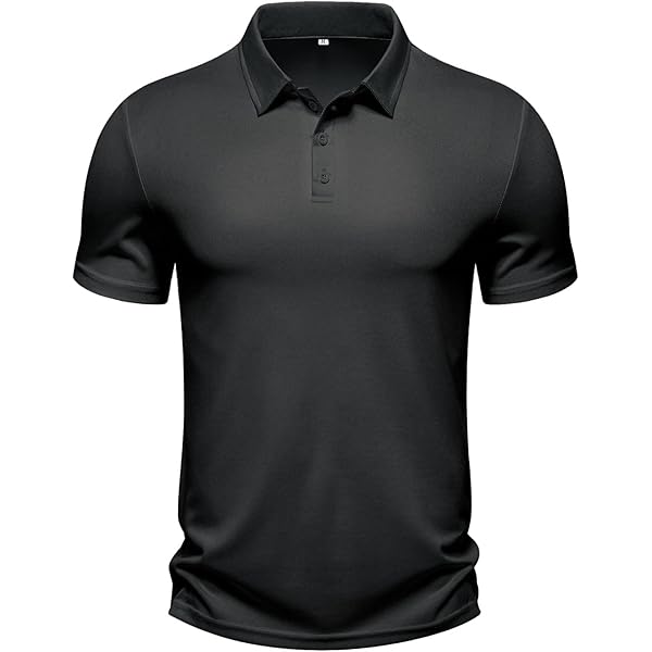 Amazon.com: Men's Performance Dri-Tech Polo, Black, Small
