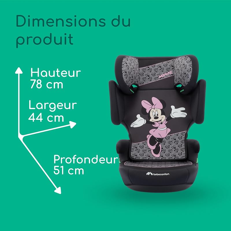 Disney RoadSafe i-Size Siège Auto, 100–150 cm, Authentic Minnie