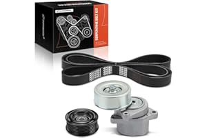 A-Premium Engine Serpentine Belt Drive Kit with Tensioner & Idler Pulley Compatible with Nissan Rogue 2008-2013, Rogue Select