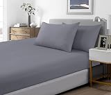 Sapphire Collection 300 Thread Count Egyptian Cotton Fitted Sheets - Grey view 4