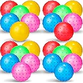 Jerify Knobby Balls 4.72" Bouncy Spiky Sensory Ball Bulk Soft Inflatable Massage Stress Plastic Toy for School Party Play Outdoor Indoor