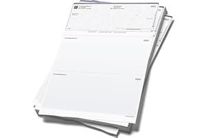 EXPRESSCHECKPRINTING Computer Checks Compatible W/QB Check On Top [500 Sheets]