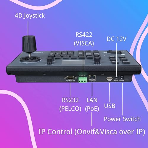 zowietek PTZ Camera 4D Joystick Controller PoE | PTZ Universal