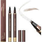 Eyebrow Pencil, 2Pcs Waterproof Microblading Eyebrow Pens, 4 Tip Precise Eye Brow Makeup Pen for Women to Effortlessly Create Hair Like Natural Brows, Non Dry Out and Last All Day (Taupe)
