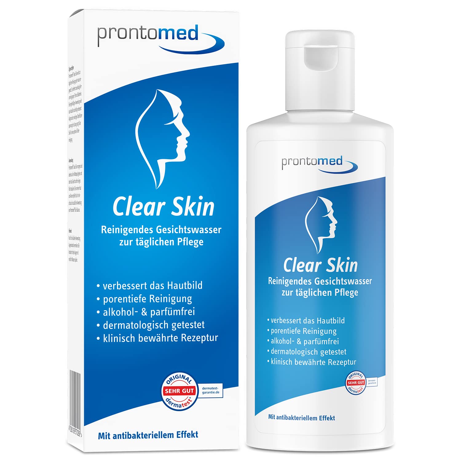 Prontomed Clear Skin - face Lotion Without Alcohol 200ml Ideal for Daily Care, Also Suitable for Allergy sufferers | 100% Vegan