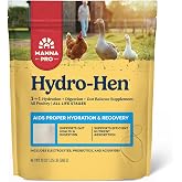 Manna Pro Hydro-Hen Poultry Supplement, Digestive &amp; Probiotic, 20 oz | Electrolyte &amp; Probiotic Supplement, Supports Hydration &amp; Digestion, For Chickens, Ducks, Turkeys, Poultry &amp; Waterfowl