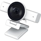 Cámara web Razer Kiyo V2 - Mercury | AI Powered Auto-Framing, Built-in Microphone, Ultrawide Angle Lens, Privacy Cover, Works