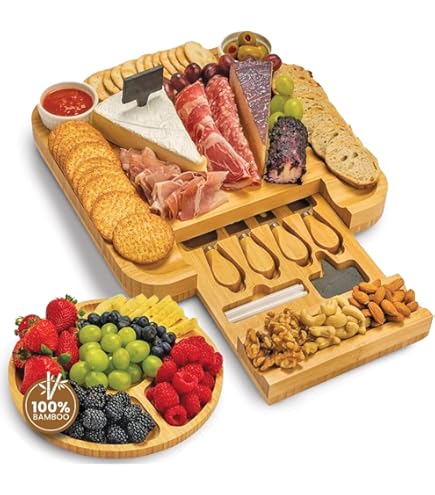 Amazon.com | Godinger Cheese Board and Knife Set, Acrylic