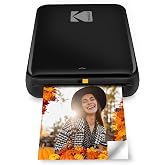 KODAK Step Instant Smartphone Photo Printer, Portable Mini Color Wireless Mobile Printer, Zink 2x3&rdquo; (5.1x7.5 cm) Sticky-Back Photos, Bluetooth Compatible with iOS &amp; Android Devices, Editing App, Black
