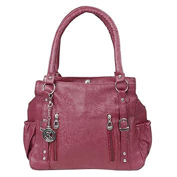 Styler King Stylish 2Backle&2Zip Woman Sholder Bag (Maroon)