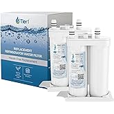 Tier1 RWF1031 WF2CB Refrigerator Water Filter | Replacement for PureSource2 WF2CB & EWF01 Fridge Filter - Up to 12 Months Supply | Easy Install | Odor Control | Clean & Great Tasting Water (2-pk)