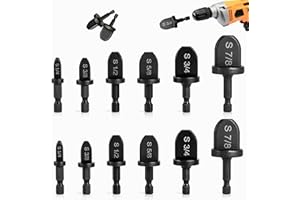 12Pcs HVAC Repair Kit, Air Conditioner Tube Expander Swaging Tool, Manual Pipe Swage Tool With Expander Boring Drill Bits for