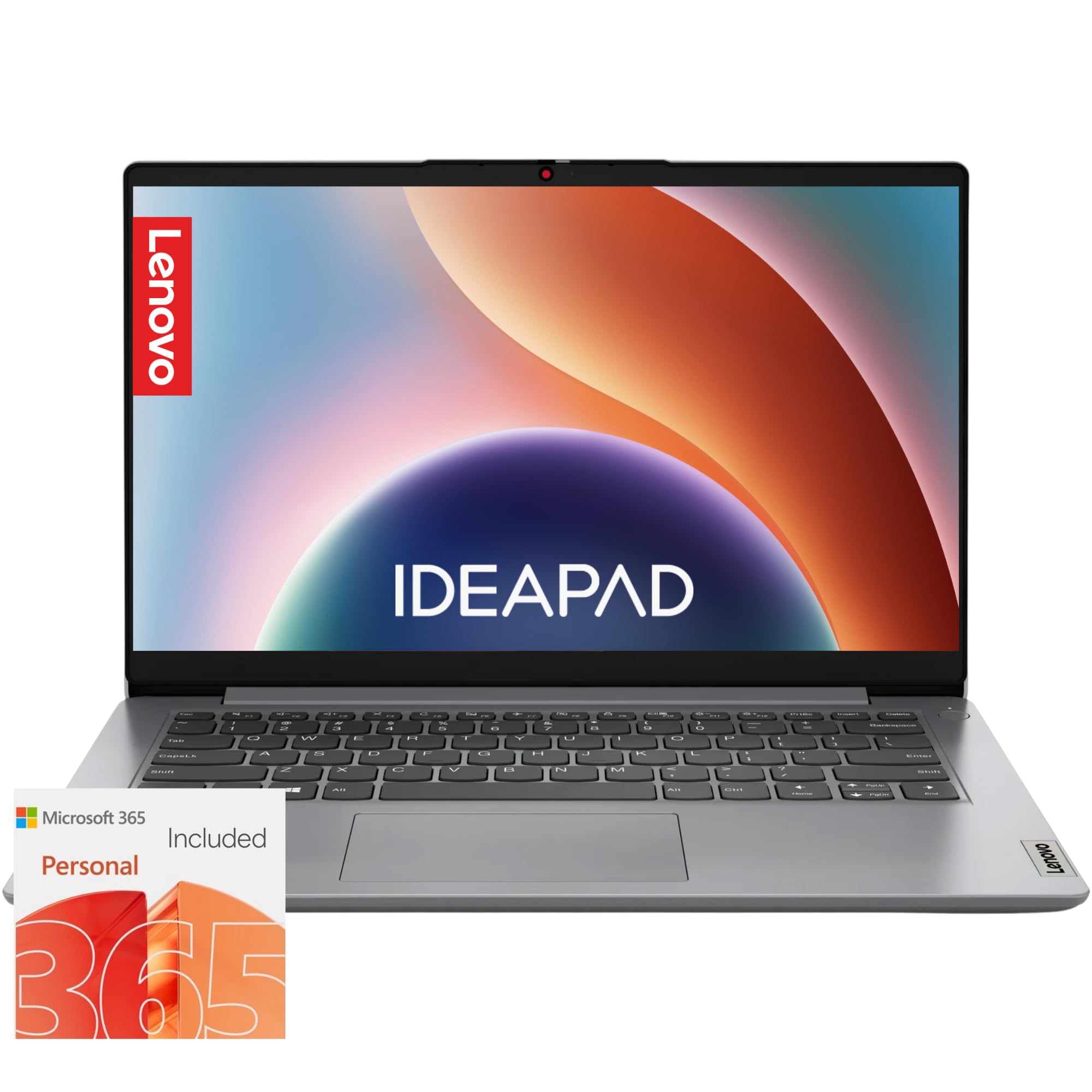 Lenovo IdeaPad Laptop Computer - 8GB RAM - 256GB SSD Storage - Intel Core - Microsoft Office for the Web | Rapid Charging, Webcam, Windows 11 no Mouse | Essential Laptop, Slim, Light