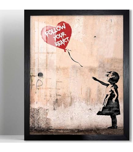 Amazon.com: Banksy Balloon Girl Poster - 24x36: Posters & Prints