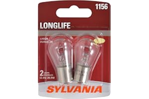 SYLVANIA - 1156 Long Life Miniature - Bulb, Ideal Option for Stop and Tail Lights (Contains 2 Bulbs)