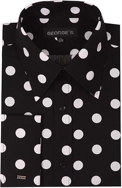 white blouse with black polka dots