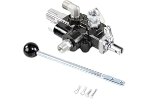 Hydroworks by SuperHandy Hydraulic Directional Control Valve Log Splitter Kick Off Control Valve Flow 18 GPM Max 3000 PSI High Strength Cast Iron