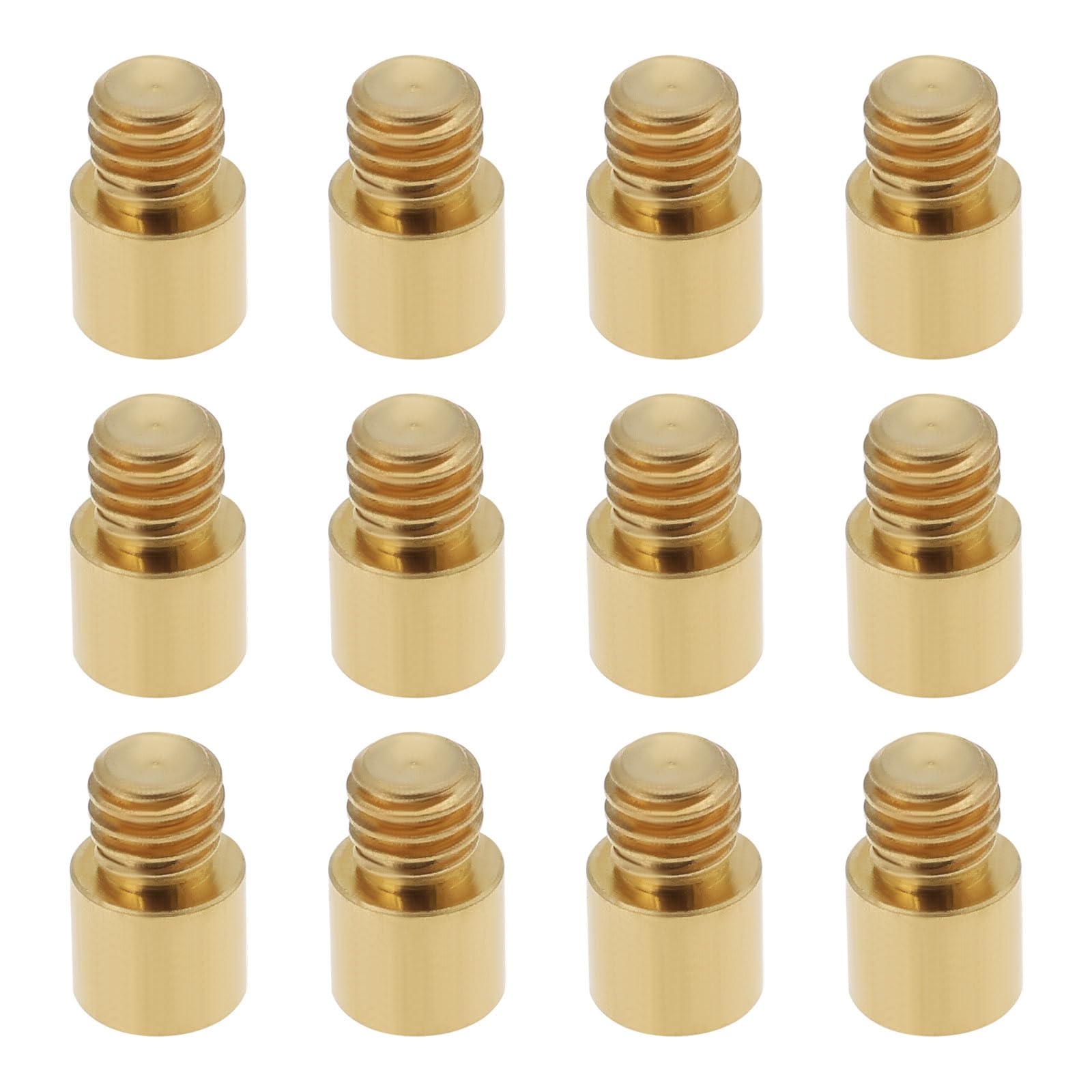 OTOTEC 12Pcs Dart Weights 9x5x5.8mm 1 Grams Brass Dart Weights Add Accentuator Adjuster for Darts with 2BA Threads Accessories (Gold)