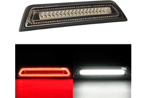 BORDAN LED Third 3rd Brake Light Fit for 2016 2017 2018 2019 2022 2021 2022 2023 Tacoma Limited SR SR5 TRD Off-Road Pro Sport, Rear Cab Cargo Lamp Red High Mount Brake Light Smoky Lens (For Double Cab only)
