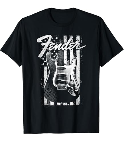 Amazon.com: Fender Stratocaster Sparkling Guitar Vintage Poster T