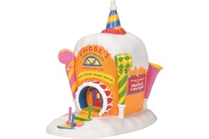 Department 56 Grinch Village Whoville Galooks Party Favors Lit Building, 7.5 Inch, Multicolor