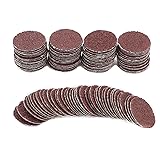CTPICXM 100pcs 1inch 60 Grit Hook and Loop