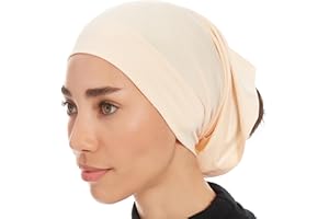 Ayisah Hijab Caps Underscarf for Women – Black Hijab Cap Underscarf Turban Dreadlocks Tube – Muslim Accessories Headscarf