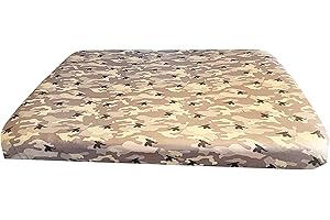 DUKE&LEFTY Furever Camo PetBed Slipcover-Stretch Soft Petbed Cover-Universal-Easy to Remove (Zipper Free)-Camo/Large