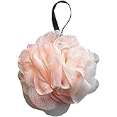 Loofah Sponge, Exfoliating Bath Sponge Body Scrubber Lofa Single Pack - Pink 50g (1 Pack)