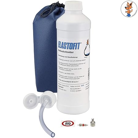ELASTOFIT Nachfüllpack Pannenset Reifendichtmittel Ersatzflasche für alle PKW 10 Jahre haltbar
