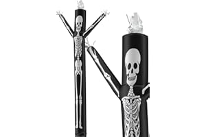 LookOurWay Air Dancers Inflatable Tube Man Attachment - 20 Feet Tall Wacky Waving Inflatable Dancing Tube Guy for Business Promotion (Blower Not Included) - Halloween Themed - Skeleton